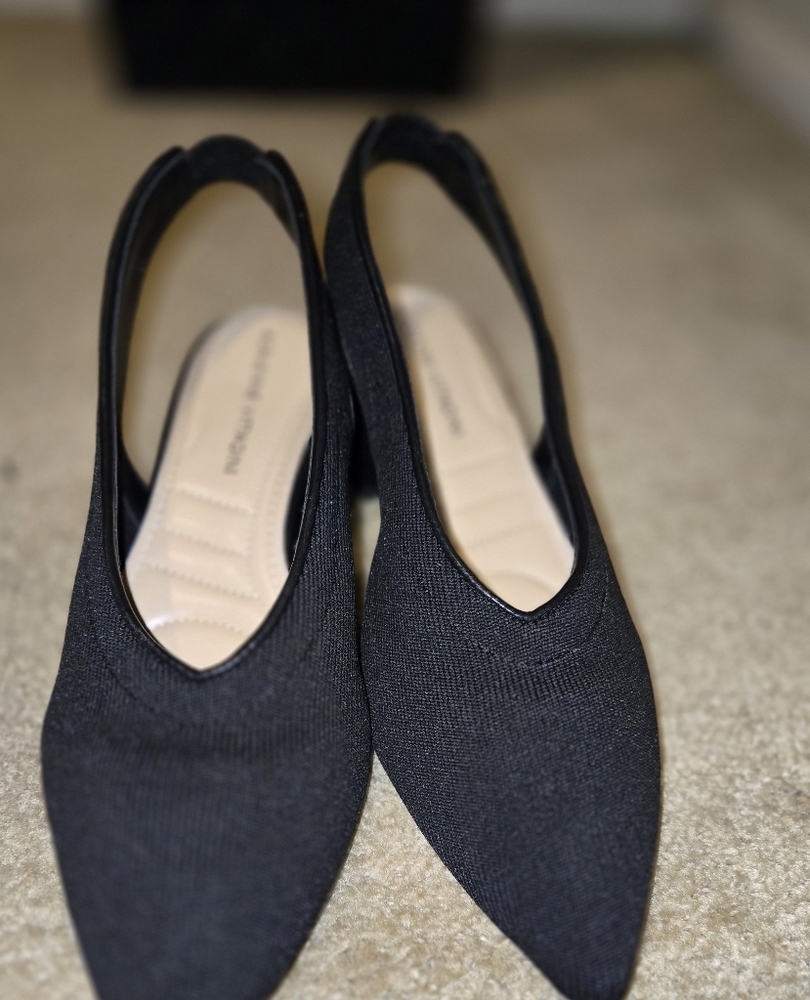 Adrienne Vittadini 2" Square Heel Slingback Shoe.